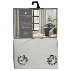 ATMOSPHERA Rideau Occultant Louisa - 140 X 260 Cm - Ivoire -Auchan Boutique B2CD 554