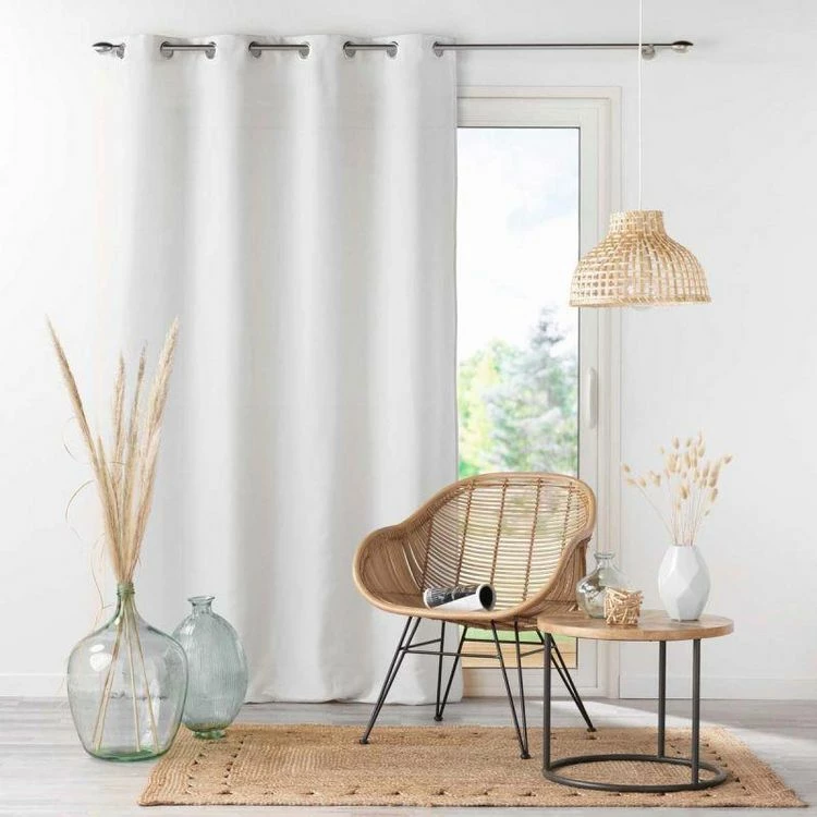 Paris Prix Rideau à Oeillets Absolu 140x260cm Blanc 3 Paris Prix Rideau à Oeillets Absolu 140x260cm Blanc