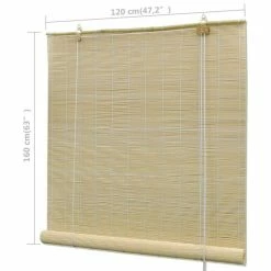 VIDAXL Store A Rouleau Bambou Naturel 120 X 160 Cm 13 VIDAXL Store A Rouleau Bambou Naturel 120 X 160 Cm -Auchan Boutique B2CD 5588