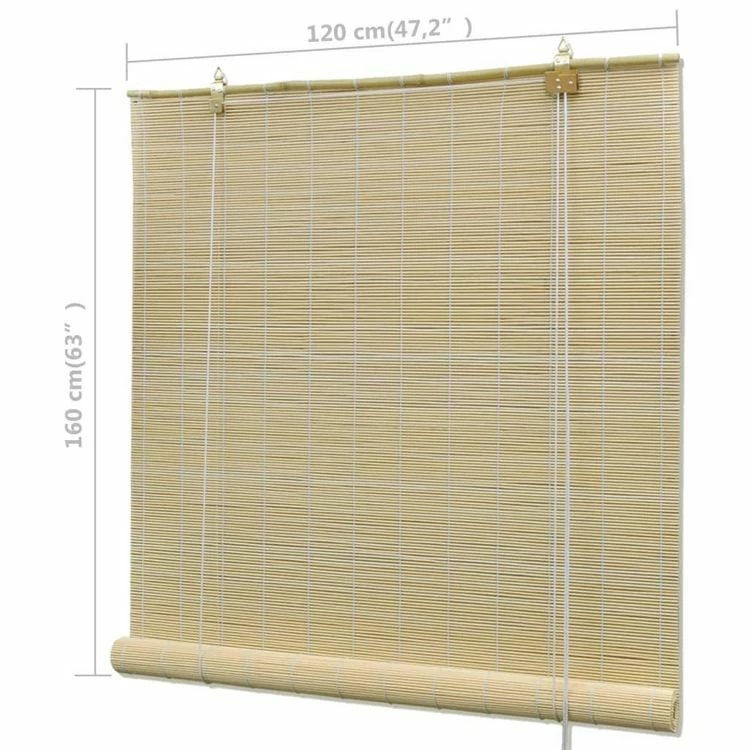 VIDAXL Store A Rouleau Bambou Naturel 120 X 160 Cm 8 VIDAXL Store A Rouleau Bambou Naturel 120 X 160 Cm – Image 6