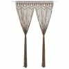 VIDAXL Rideau En Macrame Taupe 140x240 Cm Coton -Auchan Boutique B2CD 56