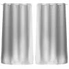 TOILINUX Lot De 2 Rideaux Unis Avec œillets - 140 X 240 Cm - Blanc