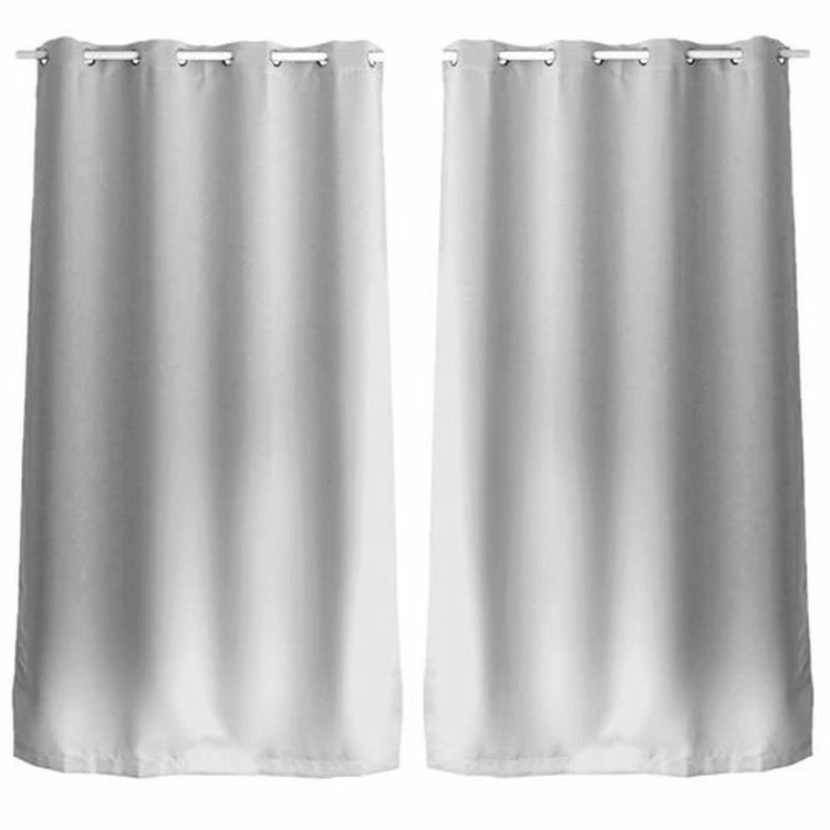 TOILINUX Lot De 2 Rideaux Unis Avec œillets - 140 X 240 Cm - Blanc 3 TOILINUX Lot De 2 Rideaux Unis Avec œillets - 140 X 240 Cm - Blanc