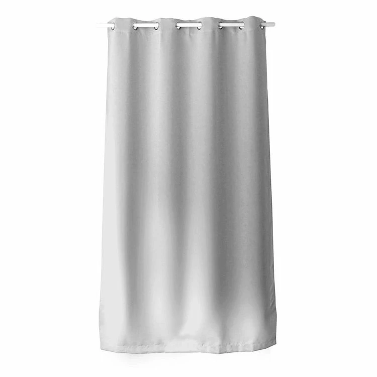 TOILINUX Lot De 2 Rideaux Unis Avec œillets - 140 X 240 Cm - Blanc 4 TOILINUX Lot De 2 Rideaux Unis Avec œillets - 140 X 240 Cm - Blanc – Image 2