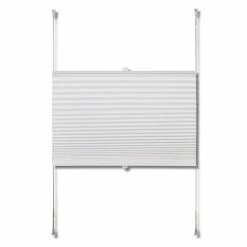 VIDAXL Store Plisse 80x100 Cm Blanc -Auchan Boutique B2CD 5651