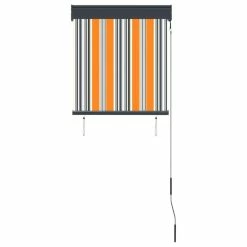 VIDAXL Store Roulant D'exterieur 60x250 Cm Jaune Et Bleu -Auchan Boutique B2CD 5752