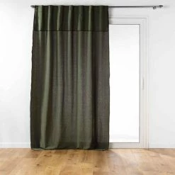 Paris Prix Rideau à Passants Mistraline 140x240cm Kaki