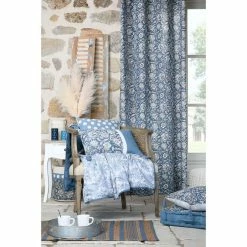 Lovely Casa Rideau à œillets 140x260 Cm Julianne Bleu Coton 6 Lovely Casa Rideau à œillets 140x260 Cm Julianne Bleu Coton -Auchan Boutique B2CD 612