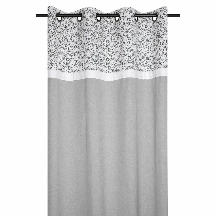 Lovely Casa Rideau à œillets 140x260 Cm Ombeline Gris Coton 3 Lovely Casa Rideau à œillets 140x260 Cm Ombeline Gris Coton