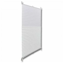 VIDAXL Store Plisse 40x125 Cm Blanc -Auchan Boutique B2CD 6163