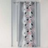 Paris Prix Rideau à Œillets Imprimé Eden Blush 140x260cm Gris -Auchan Boutique B2CD 635