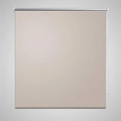VIDAXL Store Enrouleur Occultant 120 X 230 Cm Beige