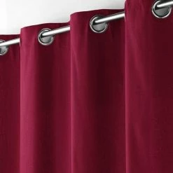 Paris Prix Rideau à Oeillets Panama 140x240cm Bordeaux -Auchan Boutique B2CD 647