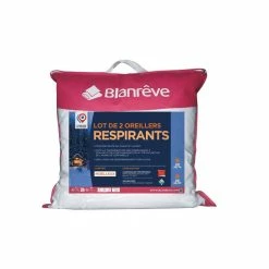 BLANREVE Lot De 2 Oreillers Confort Moelleux En Polyester Respirant TOP COOL