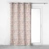 Paris Prix Rideau à Œillets Imprimé Zoula 140x240cm Corail -Auchan Boutique B2CD 670