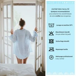 LINGE DES FAMILLES Oreiller Moelleux 60x60 - Effet Duvet - Propriétés Mémoire De Forme - Qualité Hôtellerie -Auchan Boutique B2CD 6711