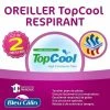 BLEUCALIN Lot 2 Oreillers Médium Anti-transpiration TOPCOOL -Auchan Boutique B2CD 6722