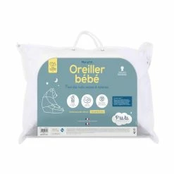 P'TIT LIT Oreiller Moelleux Bébé Anti-acariens 40x60 Cm -Auchan Boutique B2CD 6734