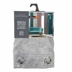 Paris Prix Rideau Occultant Adrina 140x240cm Anthracite -Auchan Boutique B2CD 675