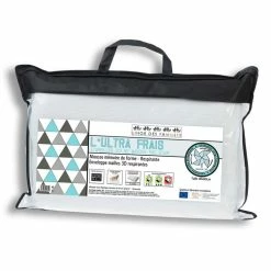 LINGE DES FAMILLES Oreiller Mémoire De Forme 40x60 - Soutien Moelleux - Ultra Frais & Respirant - Housse En Maille 3D