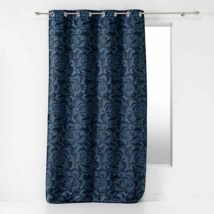 Paris Prix Rideau à Œillets Rosalina 140x280cm Bleu Navy 3 Paris Prix Rideau à Œillets Rosalina 140x280cm Bleu Navy