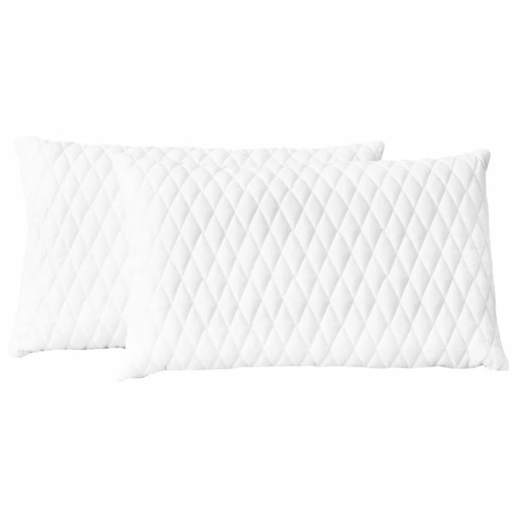 VIDAXL 2x Oreillers 60x40x14 Cm Mousse A Memoire De Forme 4 VIDAXL 2x Oreillers 60x40x14 Cm Mousse A Memoire De Forme – Image 2