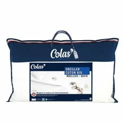 COLAS NORMAND Oreiller Confort Moelleux En Coton Bio