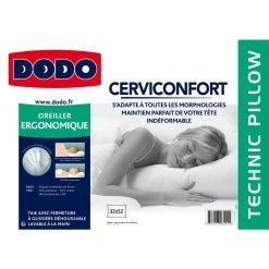 DODO Oreiller à Mémoire De Forme En Polycoton CERVICONFORT