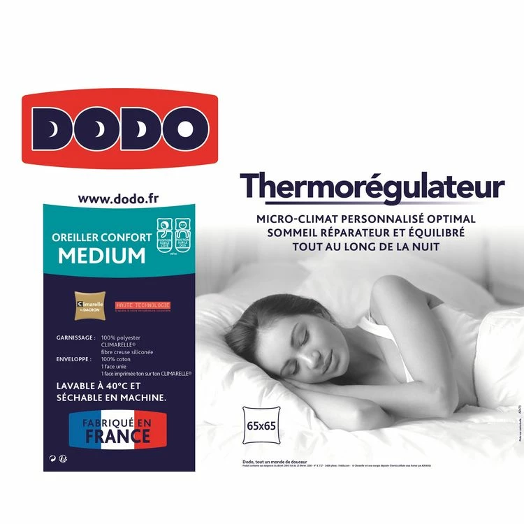 DODO Oreiller Medium THERMOREGULATEUR 4 DODO Oreiller Medium THERMOREGULATEUR – Image 2