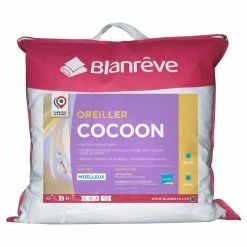 BLANREVE Oreiller Moelleux En Microfibre Blanc