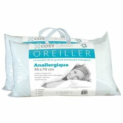 Le Linge De Jules Lot De 2 Oreillers 45x70 - Anallergique