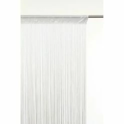 TOILINUX Lot 2x Rideau Fils - 90 X 200 Cm - Ivoire