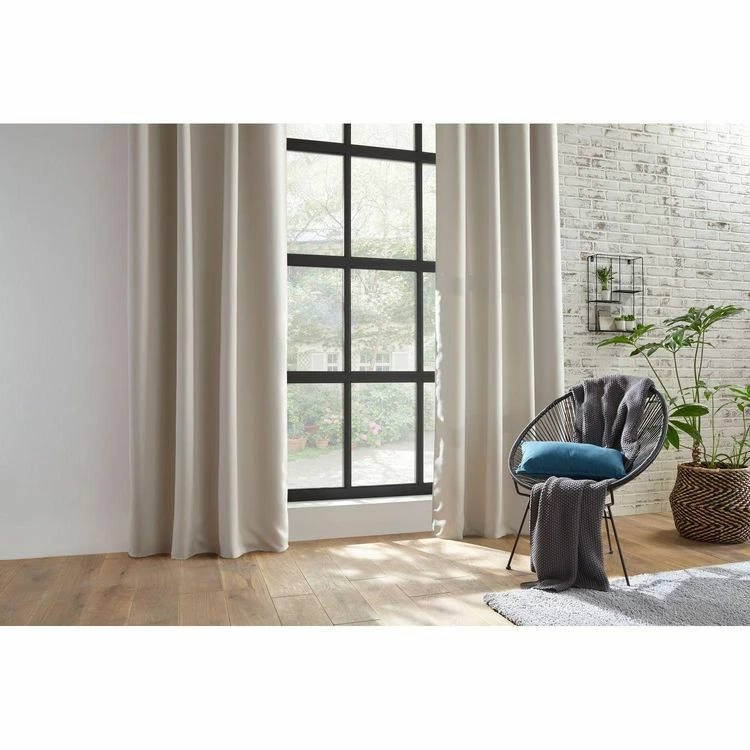 TOILINUX Lot De 2 Rideaux Occultants Louisa - 140 X 260 Cm - Ivoire 4 TOILINUX Lot De 2 Rideaux Occultants Louisa - 140 X 260 Cm - Ivoire – Image 2