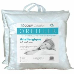 Le Linge De Jules Lot De 2 Oreillers 60X60 - Anallergique