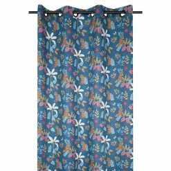 Lovely Casa Rideau à œillets Occultant 140x260 Cm Melissa Pétrole