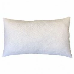 Bo Time Lot De 2 Oreillers Confort 45x75CM à Mémoire De Forme - Enveloppe En Polyester - Conception Française - Blanc