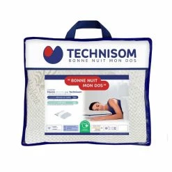 TECHNISOM Oreiller Ergonomique à Mémoire De Forme En Polyester Microfibre SENSE DETENTE