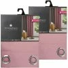 TOILINUX Lot De 2 Rideaux Occultants Louisa - 140 X 260 Cm - Rose