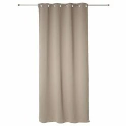TOILINUX Lot De 2 Rideaux Occultants Louisa - 140 X 260 Cm - Marron Clair -Auchan Boutique B2CD 736