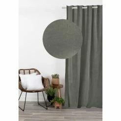 COTE DECO Rideau Uni En Suédine Effet Velours à Oeillets 7 COTE DECO Rideau Uni En Suédine Effet Velours à Oeillets -Auchan Boutique B2CD 747