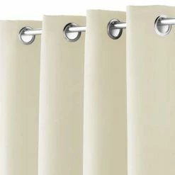 Paris Prix Rideau à Oeillets Essentiel 140x280cm Naturel -Auchan Boutique B2CD 756