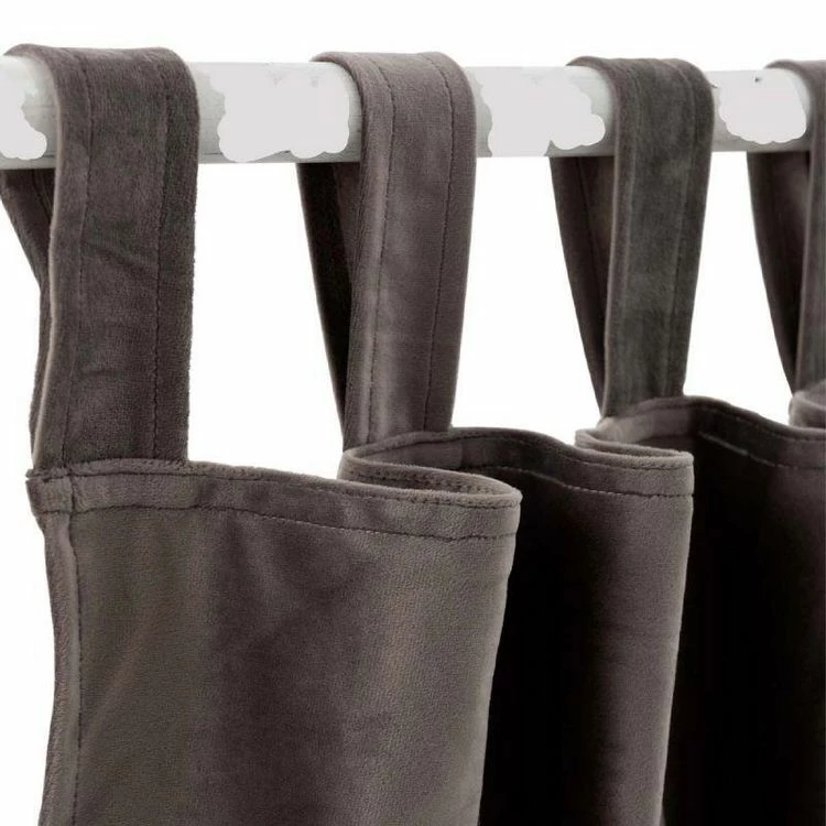 Paris Prix Rideau Déco En Velours Cedula 130x270cm Taupe 4 Paris Prix Rideau Déco En Velours Cedula 130x270cm Taupe – Image 2