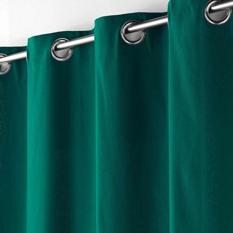 Paris Prix Rideau à Oeillets Panama 140x240cm Vert Emeraude 4 Paris Prix Rideau à Oeillets Panama 140x240cm Vert Emeraude – Image 2