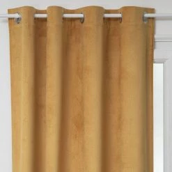 TOILINUX Lot De 2 Rideaux De Salon Occultants 8 œillets Modèle Otto - 140 X 260 Cm - Ocre 9 TOILINUX Lot De 2 Rideaux De Salon Occultants 8 œillets Modèle Otto - 140 X 260 Cm - Ocre -Auchan Boutique B2CD 789