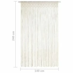 VIDAXL Rideau En Macrame 140x240 Cm Coton -Auchan Boutique B2CD 800