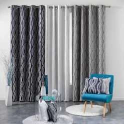 Paris Prix Rideau Imprimé Miriade 140x260cm Anthracite 5 Paris Prix Rideau Imprimé Miriade 140x260cm Anthracite -Auchan Boutique B2CD 802