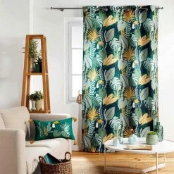 Paris Prix Rideau à Œillets Imprimé Brazilia 140x280cm Vert 7 Paris Prix Rideau à Œillets Imprimé Brazilia 140x280cm Vert -Auchan Boutique B2CD 814