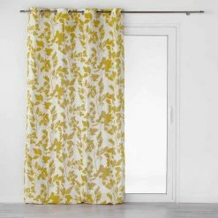 Paris Prix Rideau Ă Ĺ’illets Ficusia 140x240cm Jaune