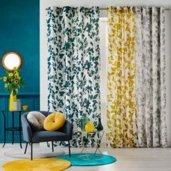 Paris Prix Rideau à Œillets Ficusia 140x240cm Jaune -Auchan Boutique B2CD 817