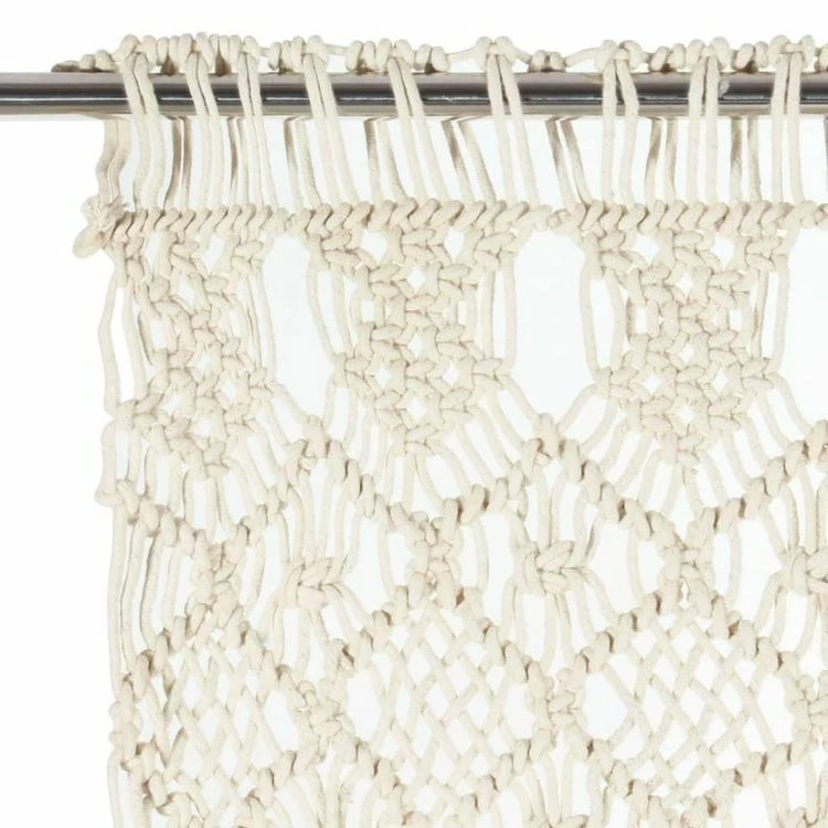 VIDAXL Rideau En Macrame 140x240 Cm Coton 5 VIDAXL Rideau En Macrame 140x240 Cm Coton – Image 3